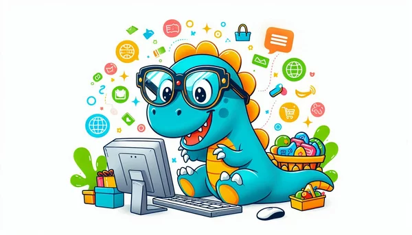 Shopping dino