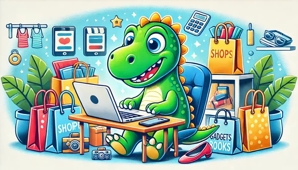 Shopping dino